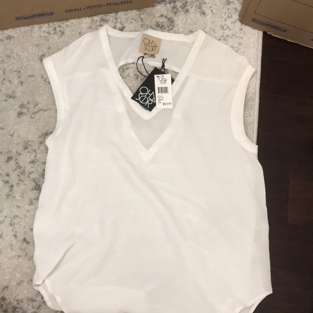 Chaser silk blouse